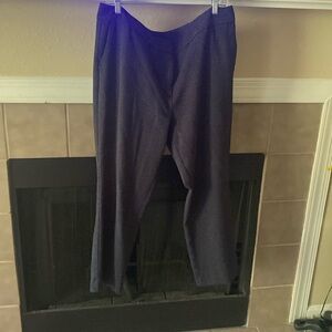 Navy polka dot cropped pants-Ann Taylor Factory